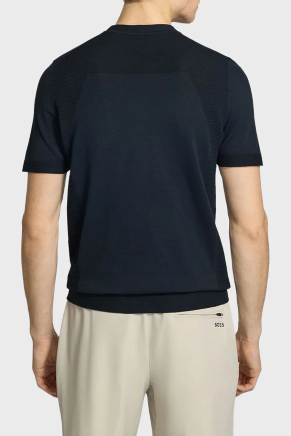 Boss Pamuklu Regular Fit Logolu Bisiklet Yaka Erkek T Shirt 50558347 402 LACİVERT - 2