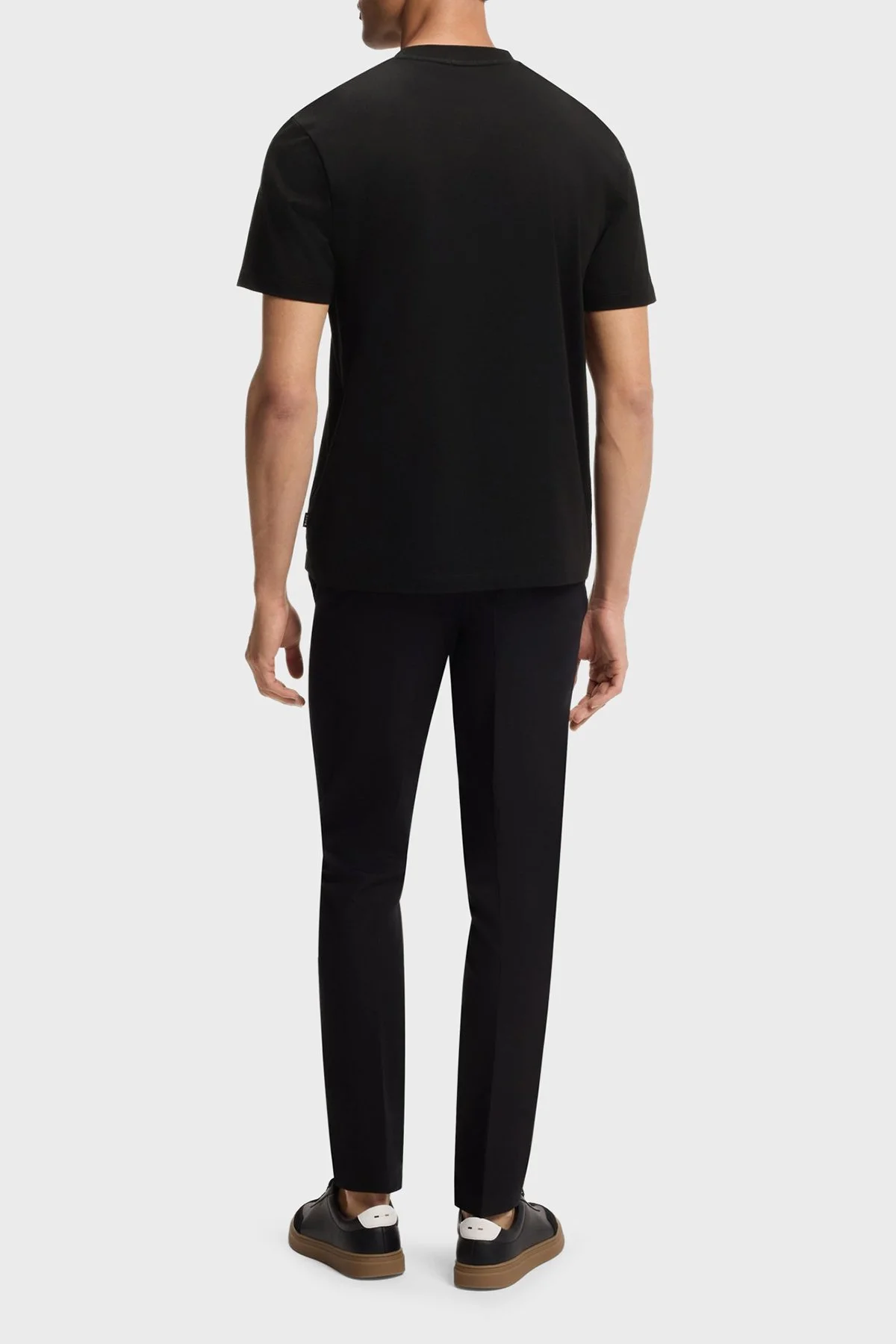 Boss Pamuklu Regular Fit Logolu Bisiklet Yaka Erkek T Shirt 50560466 002 SİYAH - 3