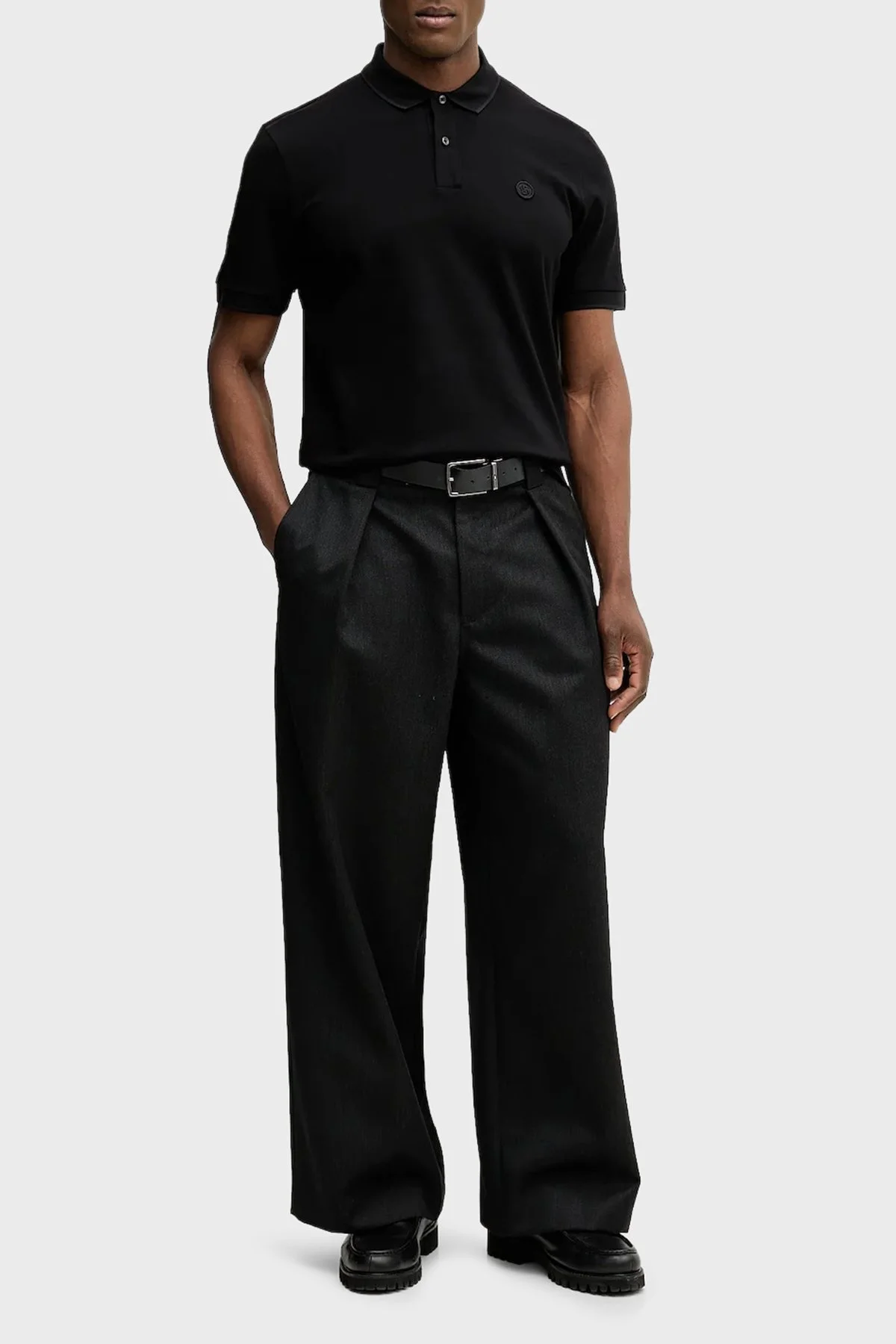 Boss Pamuklu Regular Fit Logolu Düğmeli Erkek Polo 50555300 001 SİYAH - 2