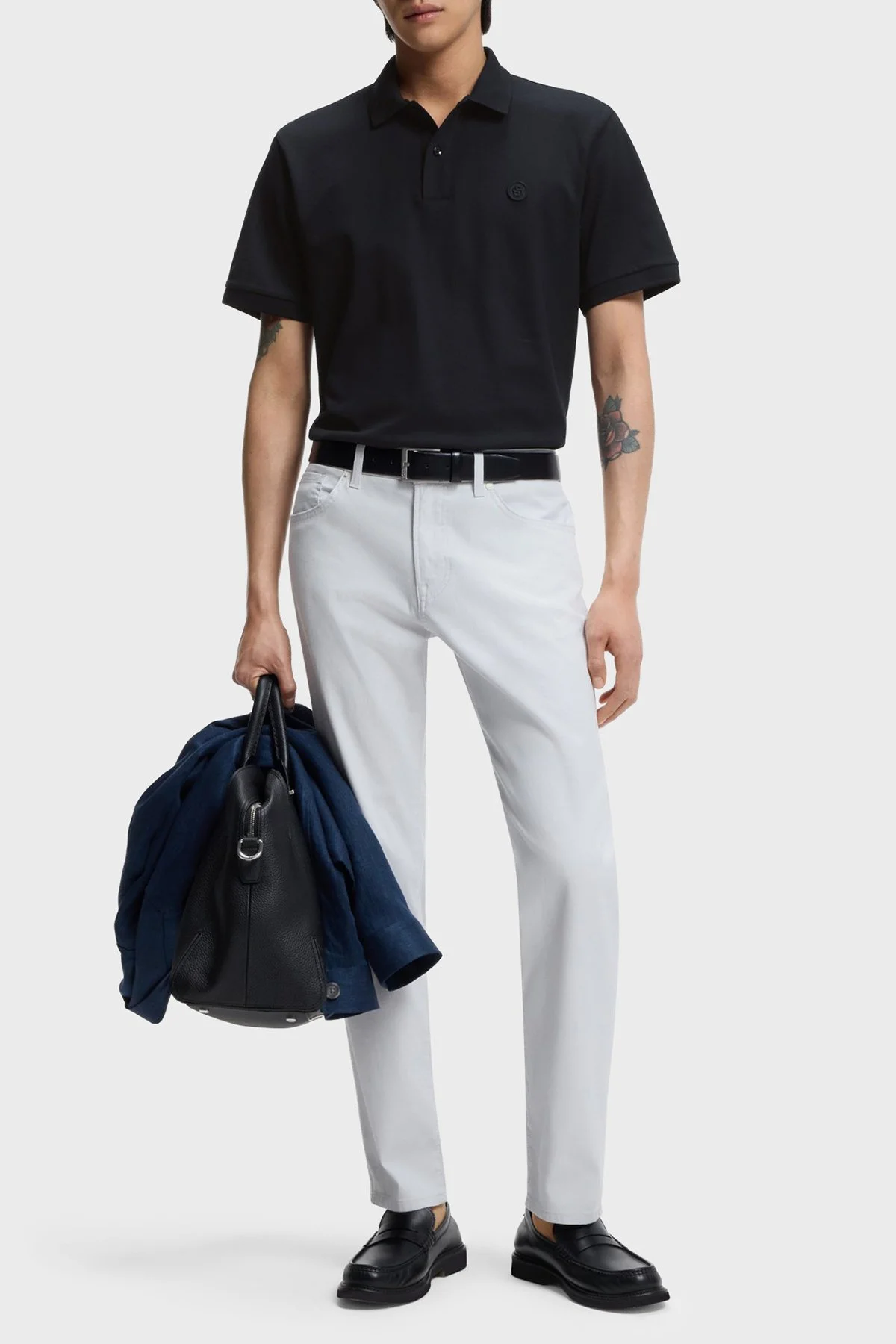 Boss Pamuklu Regular Fit Logolu Düğmeli Erkek Polo 50555300 404 LACİVERT - 2