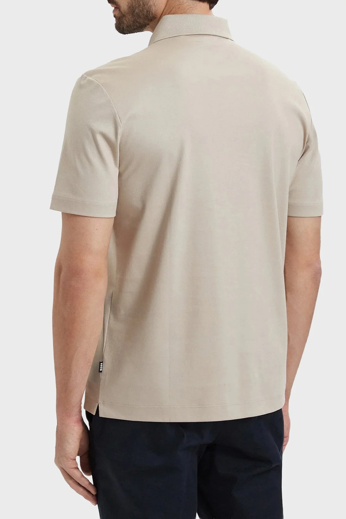 Boss Pamuklu Regular Fit Logolu Düğmeli Erkek Polo 50555829 286 BEJ - 3