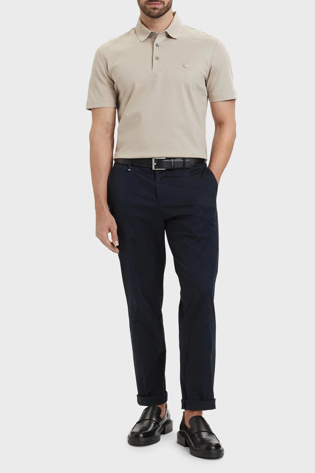 Boss Pamuklu Regular Fit Logolu Düğmeli Erkek Polo 50555829 286 BEJ - 2