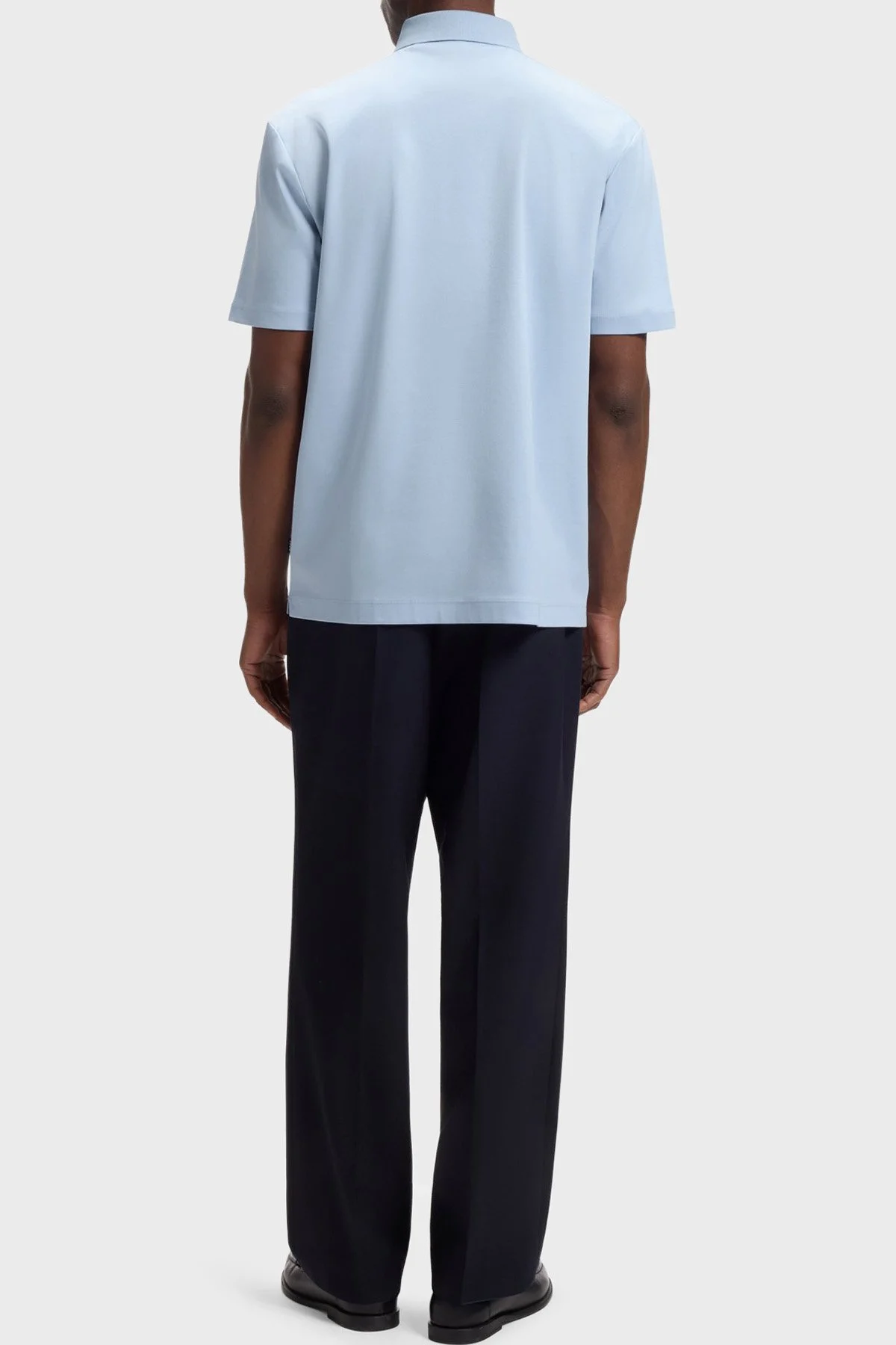 Boss Pamuklu Regular Fit Logolu Düğmeli Erkek Polo 50555829 450 MAVİ - 3