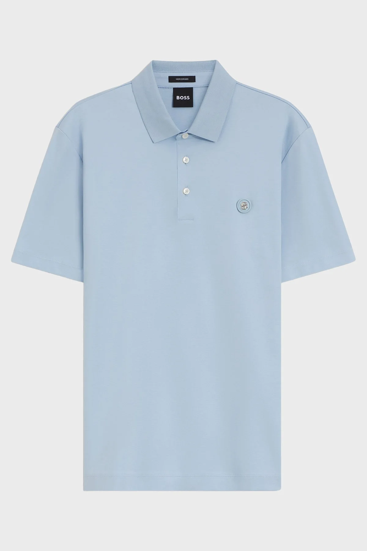 Boss Pamuklu Regular Fit Logolu Düğmeli Erkek Polo 50555829 450 MAVİ - 5