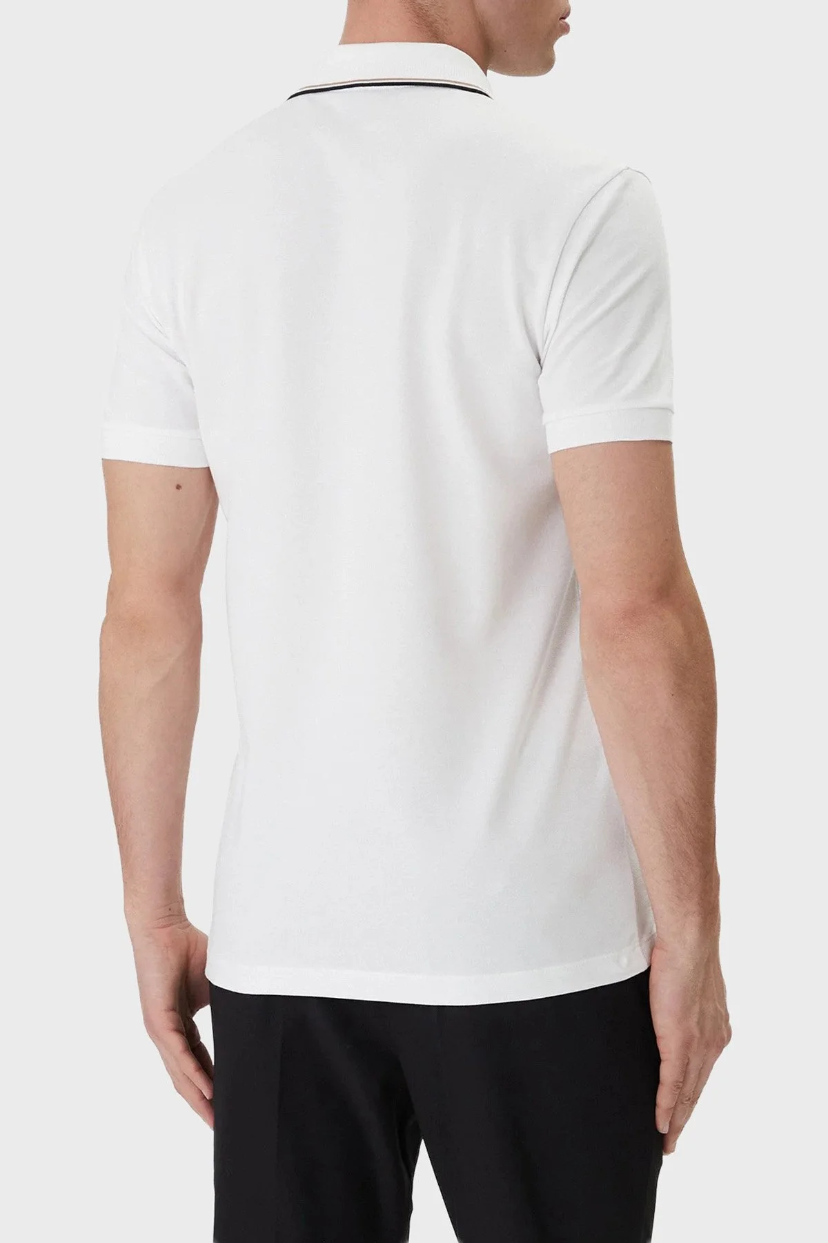 Boss Pamuklu Regular Fit Logolu Düğmeli Erkek Polo 50559365 100 BEYAZ - 3