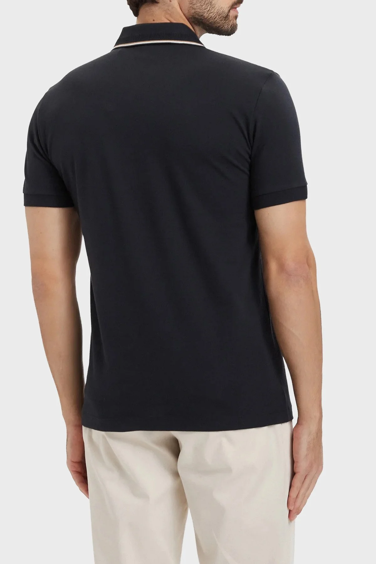 Boss Pamuklu Regular Fit Logolu Düğmeli Erkek Polo 50559365 402 LACİVERT - 3