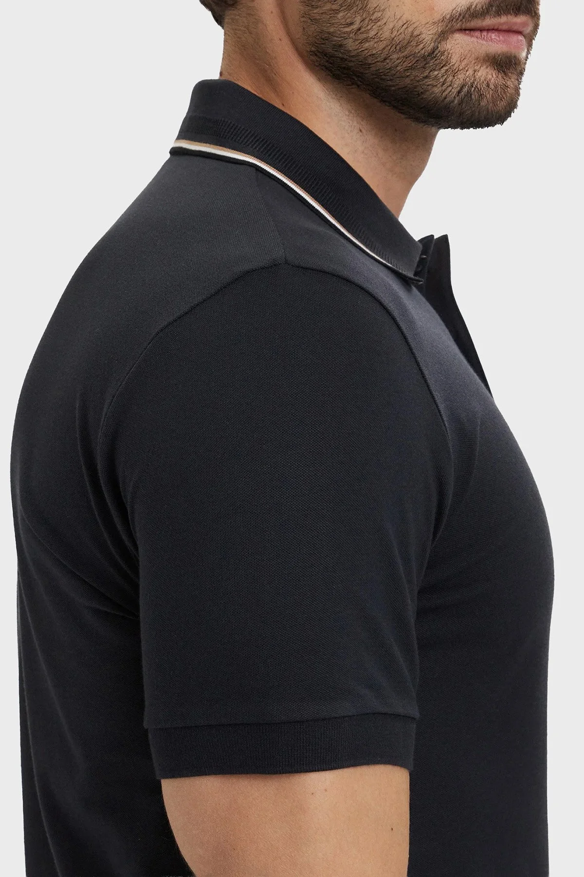 Boss Pamuklu Regular Fit Logolu Düğmeli Erkek Polo 50559365 402 LACİVERT - 5