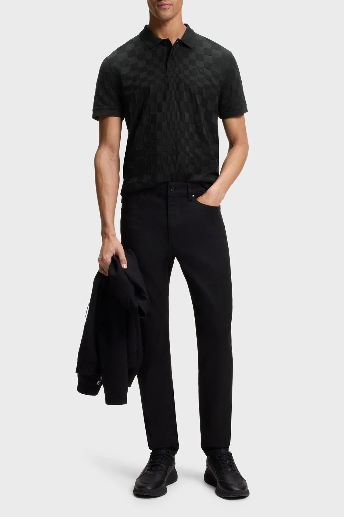 Boss Pamuklu Regular Fit Logolu Düğmeli Erkek Polo 50559802 001 SİYAH - 2