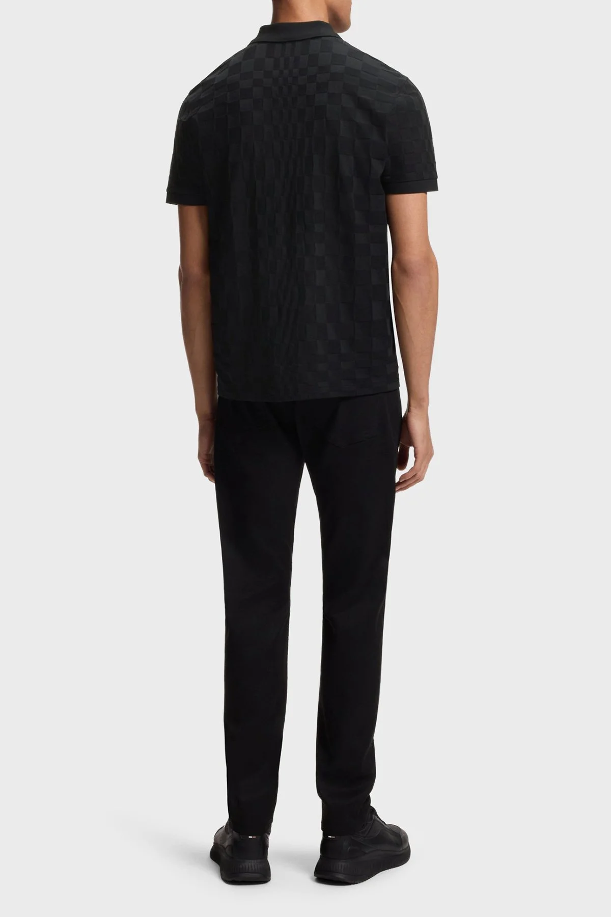 Boss Pamuklu Regular Fit Logolu Düğmeli Erkek Polo 50559802 001 SİYAH - 3