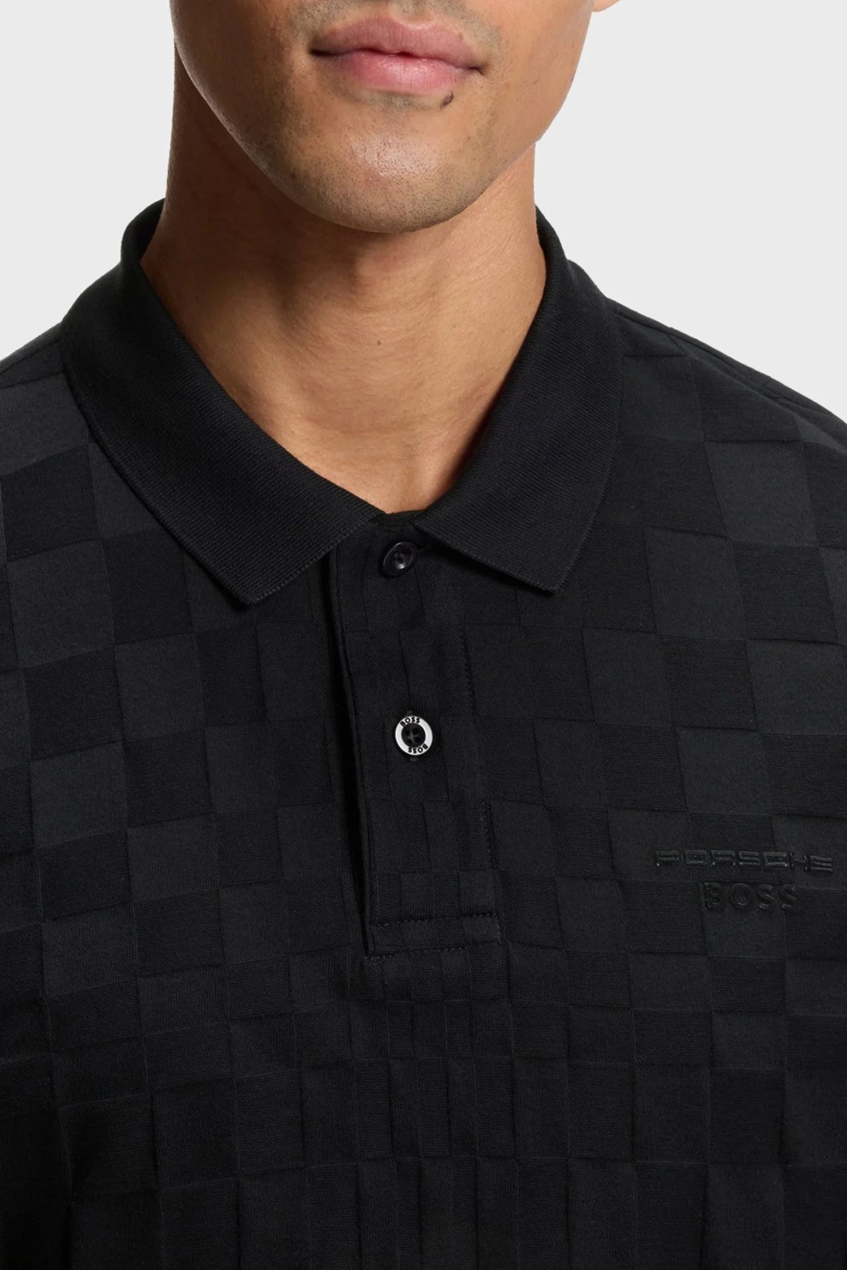 Boss Pamuklu Regular Fit Logolu Düğmeli Erkek Polo 50559802 001 SİYAH - 4