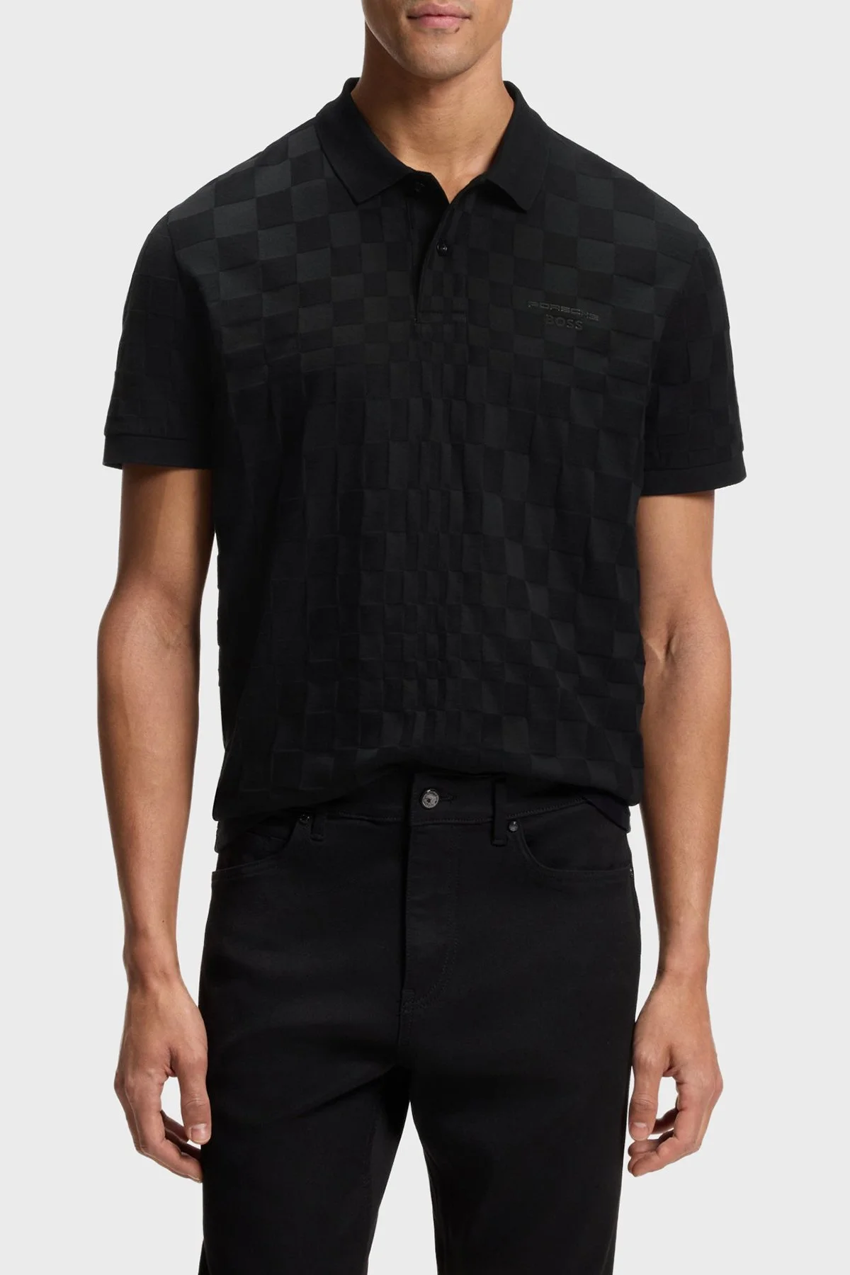 Boss Pamuklu Regular Fit Logolu Düğmeli Erkek Polo 50559802 001 SİYAH - 1