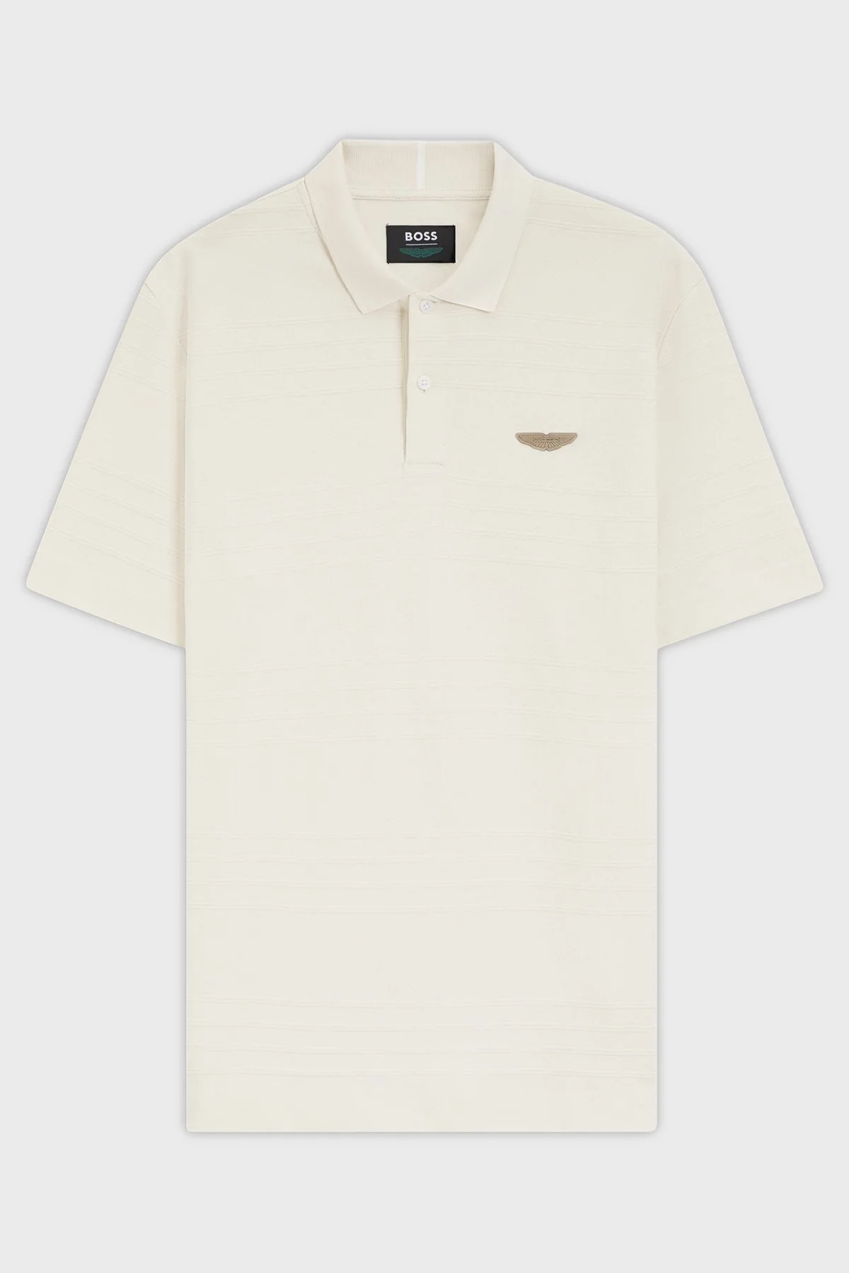 Boss Pamuklu Regular Fit Logolu Kısa Kollu Düğmeli Erkek Polo 50556174 118 BEJ - 5