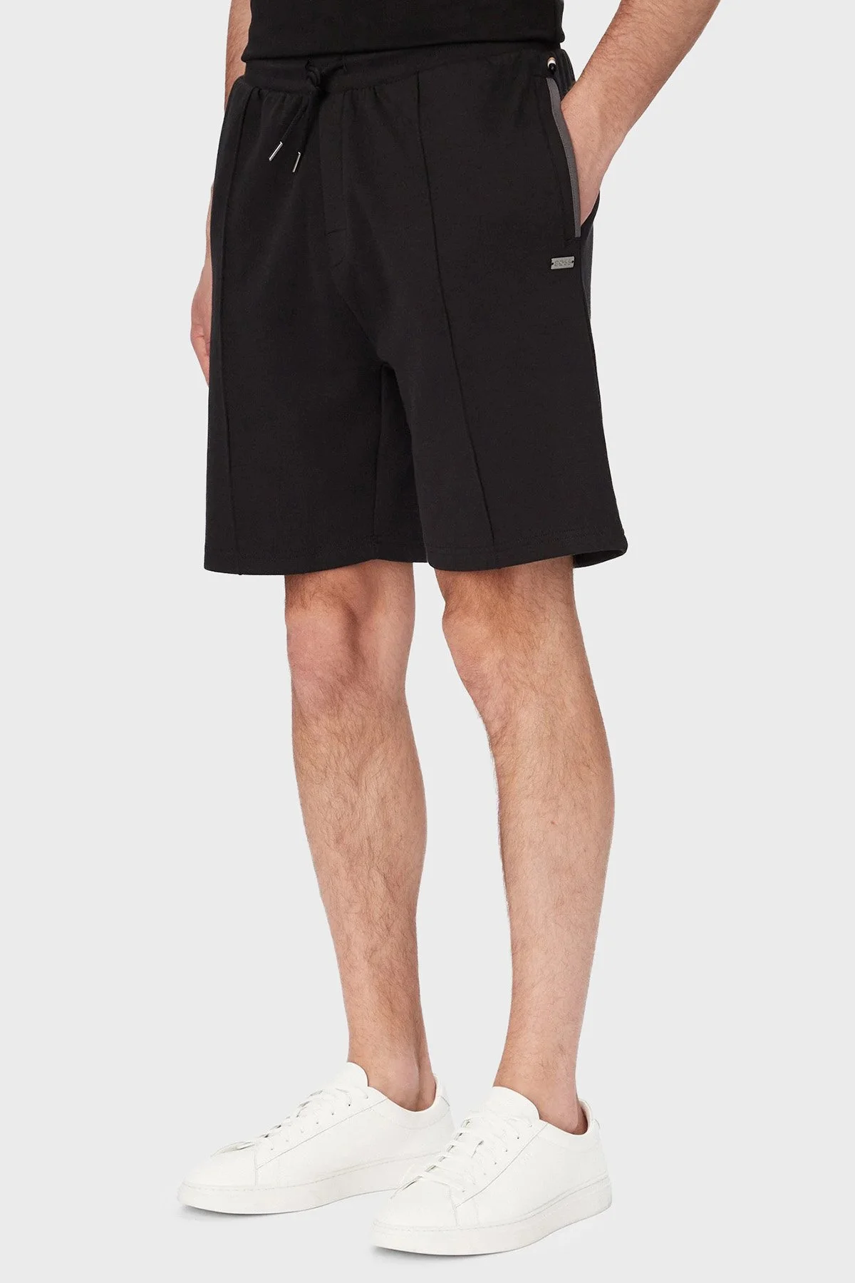 Boss Pamuklu Regular Fit Logolu Normal Bel Erkek Şort 50561490 001 SİYAH - 1