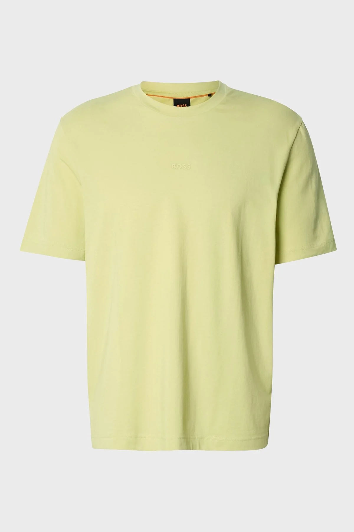 Boss Pamuklu Regular Fit Logolu Yuvarlak Yaka Erkek T Shirt 50473278 267 FISTIK YEŞİLİ - 4