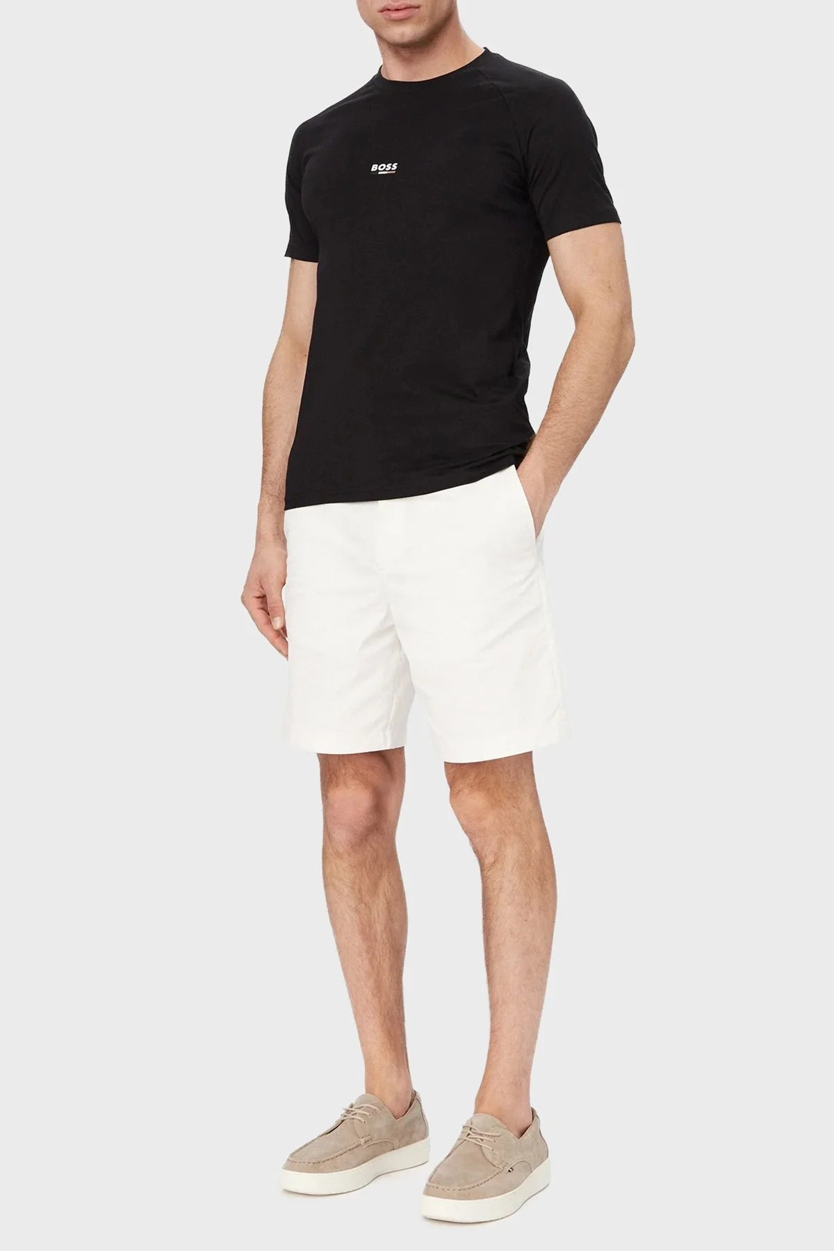 Boss Pamuklu Regular Fit Logolu Yuvarlak Yaka Erkek T Shirt 50517970 005 SİYAH - 2