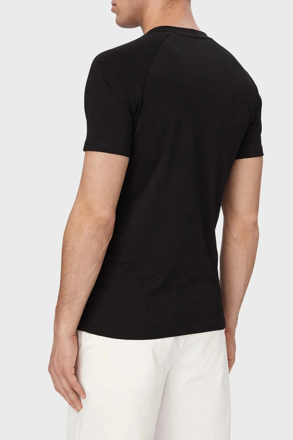 Boss Pamuklu Slim Fit Logolu Yuvarlak Yaka Erkek T Shirt 50517970 005 SİYAH - 3
