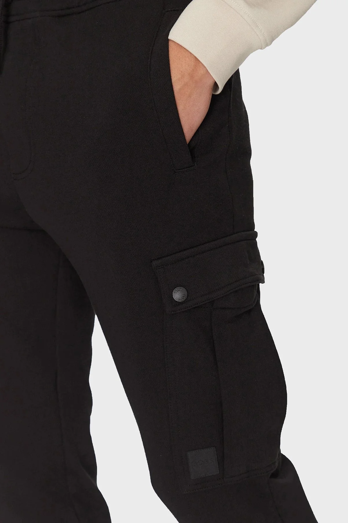 Boss Pamuklu Regular Fit Normal Bel Ribanalı Paça Jogger Erkek Pantolon 50542917 001 SİYAH - 3