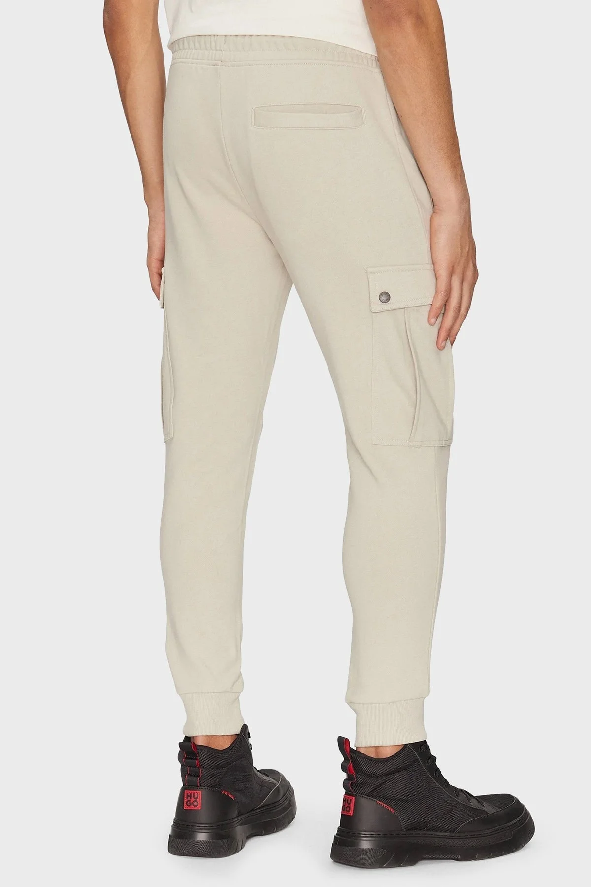 Boss Pamuklu Regular Fit Normal Bel Ribanalı Paça Jogger Erkek Pantolon 50542917 271 BEJ - 4