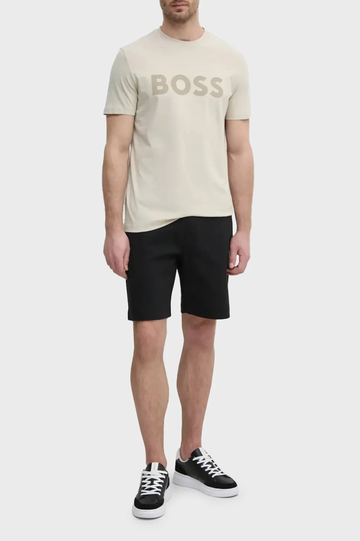 Boss Pamuklu Regular Fit Normal Bel Spor Erkek Short 50537277 001 SİYAH - 3