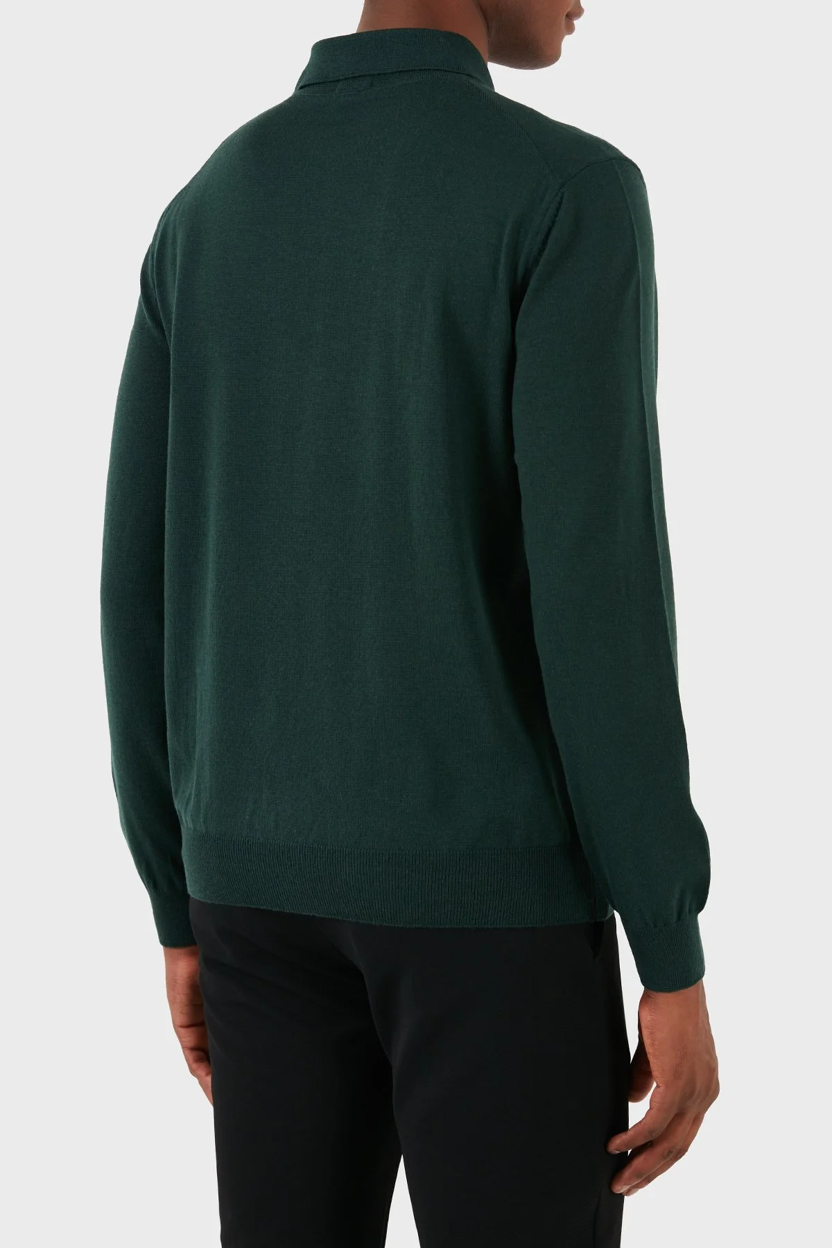 Boss % 100 Pamuk Regular Fit Polo Yaka Erkek Kazak 50476357 385 YEŞİL - 3