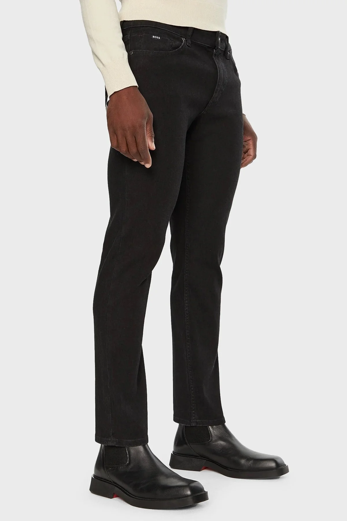Boss Pamuklu Regular Fit Streç Jeans Erkek Kot Pantolon 50527032 002 SİYAH - 1