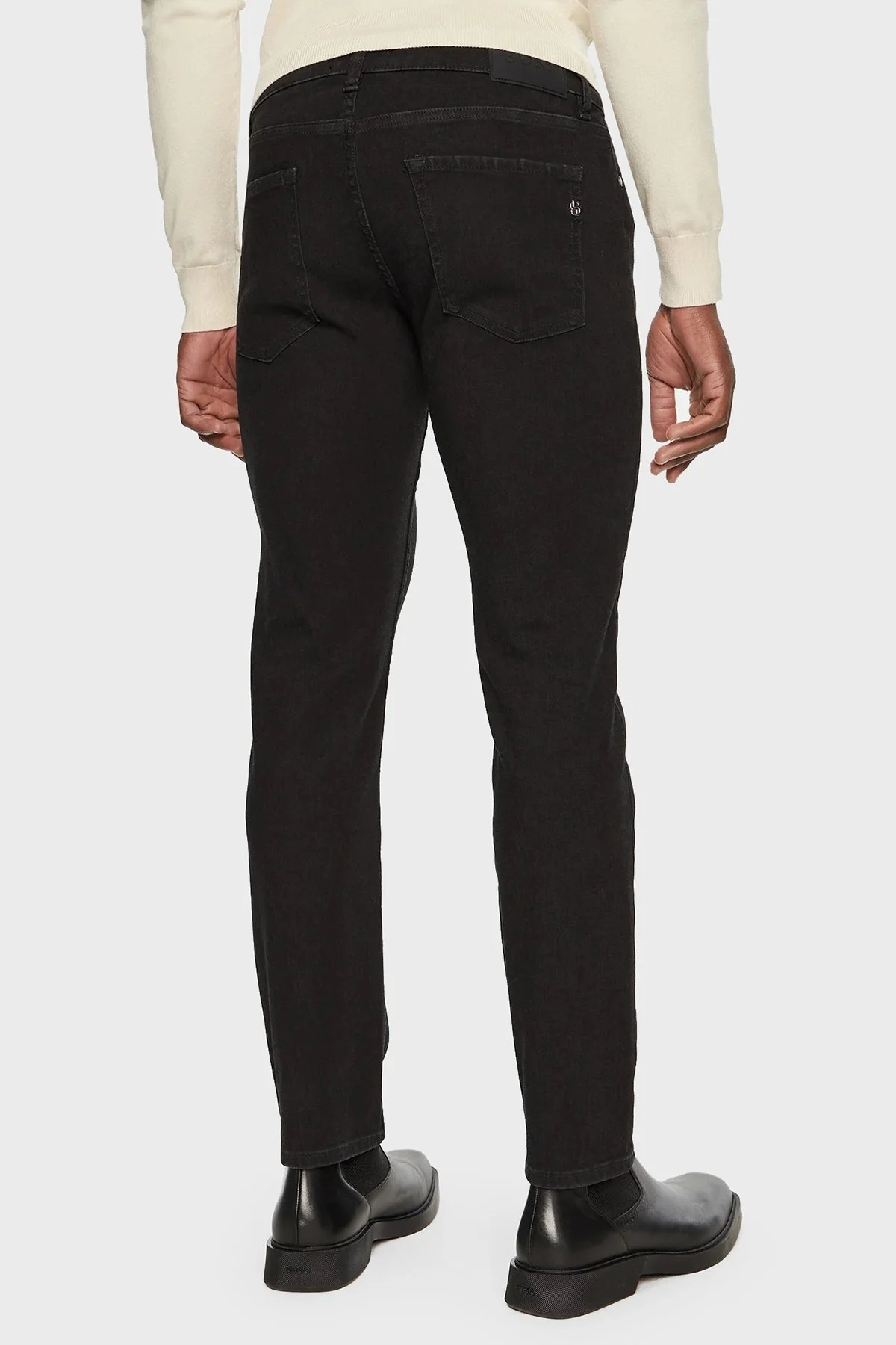 Boss Pamuklu Regular Fit Streç Jeans Erkek Kot Pantolon 50527032 002 SİYAH - 3