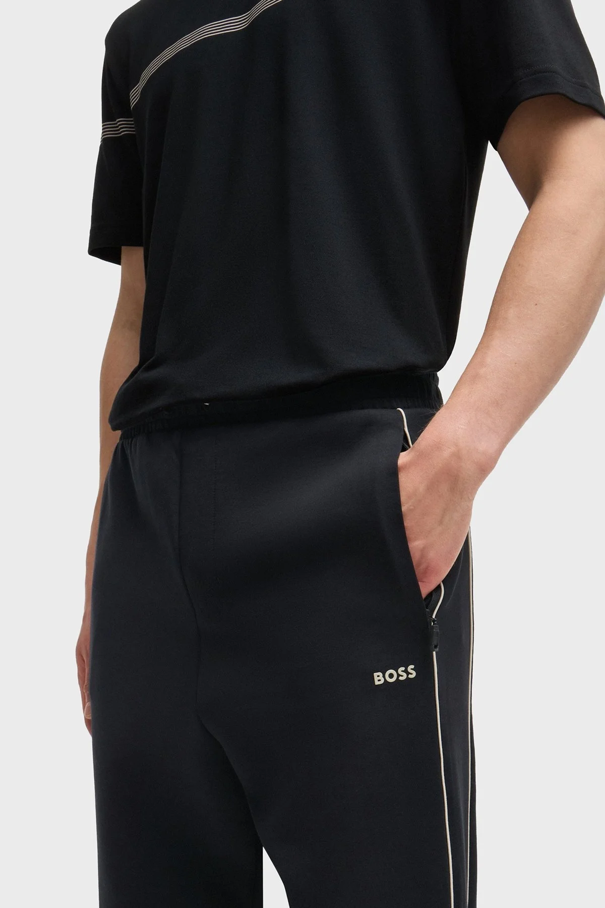 Boss Pamuklu Regular Fit Streç Spor Erkek Pantolon 50518196 001 SİYAH - 10