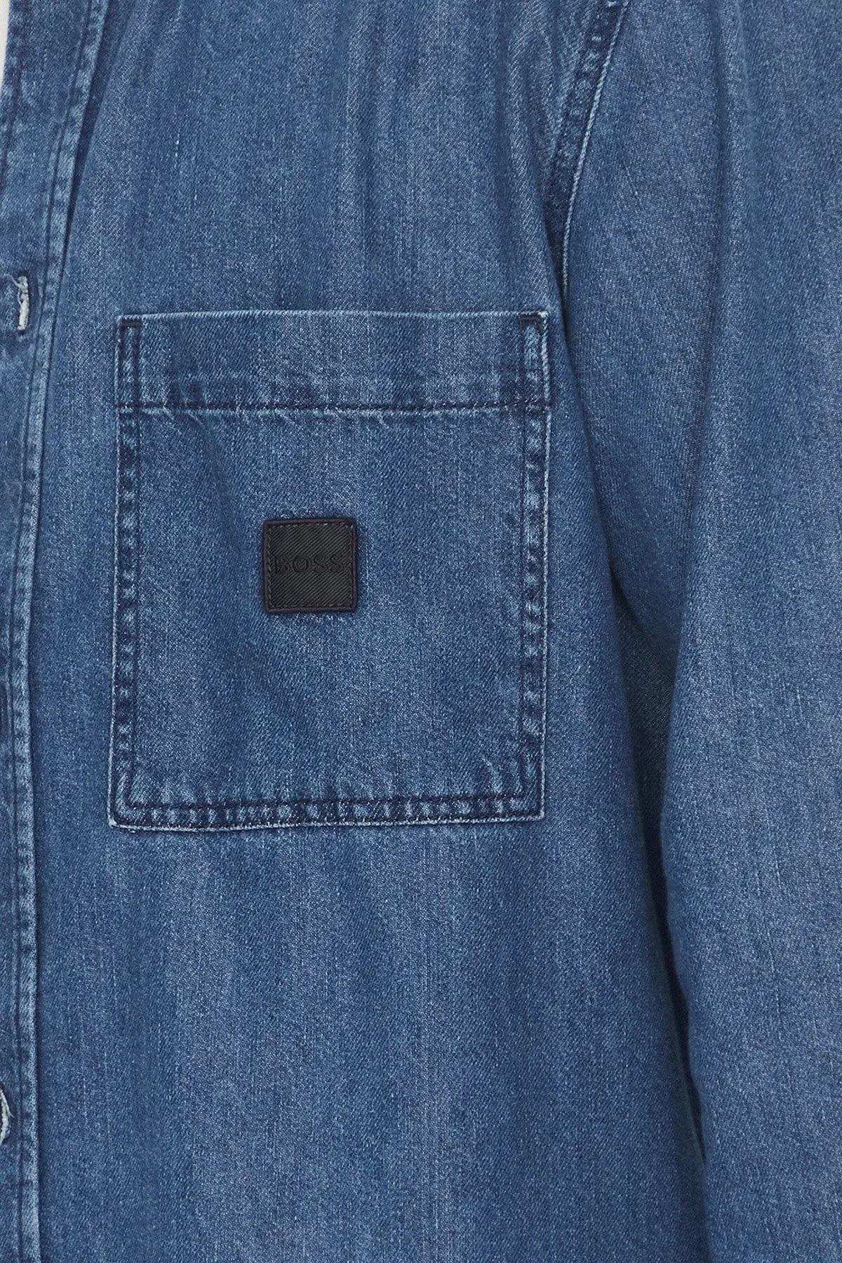 Boss Pamuklu Regular Fit Uzun Kollu Göğüs Cepli Erkek Gömlek 50544660 404 LACİVERT - 5
