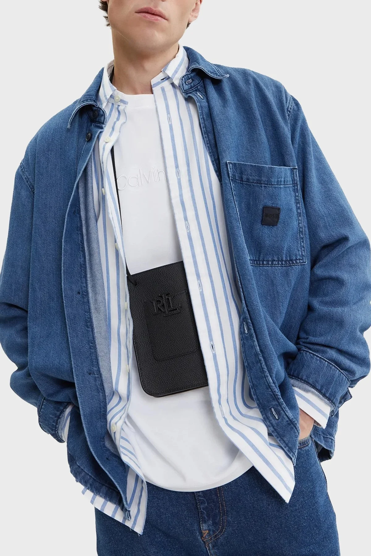 Boss Pamuklu Regular Fit Uzun Kollu Göğüs Cepli Erkek Gömlek 50544660 404 LACİVERT - 6