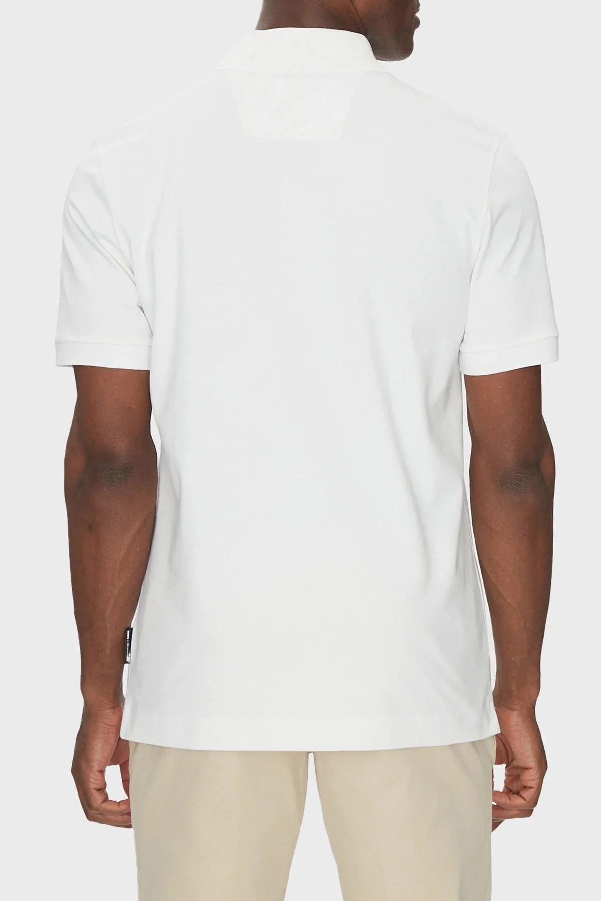 Boss Pamuklu Regular Fit Yarım Fermuarlı Erkek Polo Yaka T Shirt 50531463 100 BEYAZ - 3