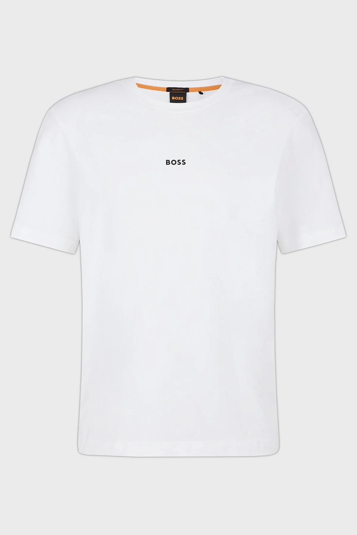 Boss Pamuklu Relaxed Fit Bisiklet Yaka Erkek T Shirt 50473278 100 BEYAZ - 10