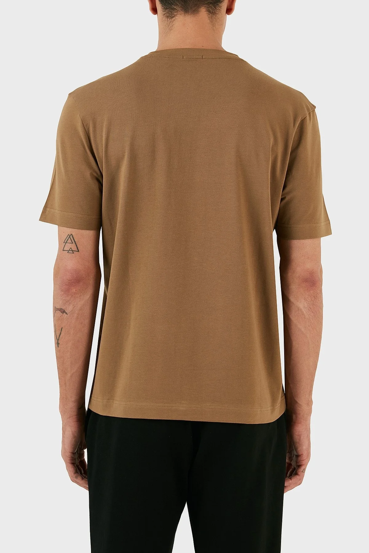 Boss Pamuklu Relaxed Fit Bisiklet Yaka Erkek T Shirt 50473278 280 KAHVE - 2