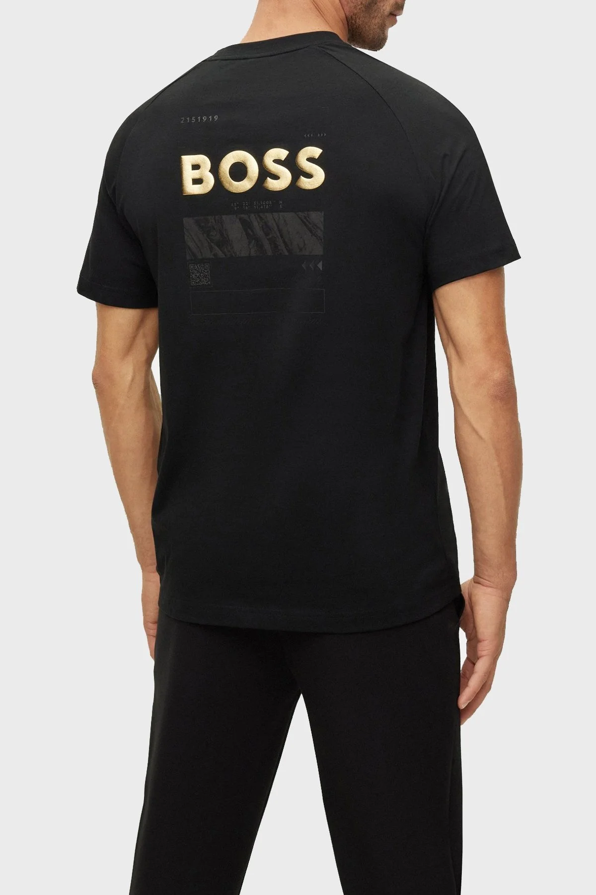 Boss Pamuklu Relaxed Fit Bisiklet Yaka Erkek T Shirt 50483759 001 SİYAH - 2