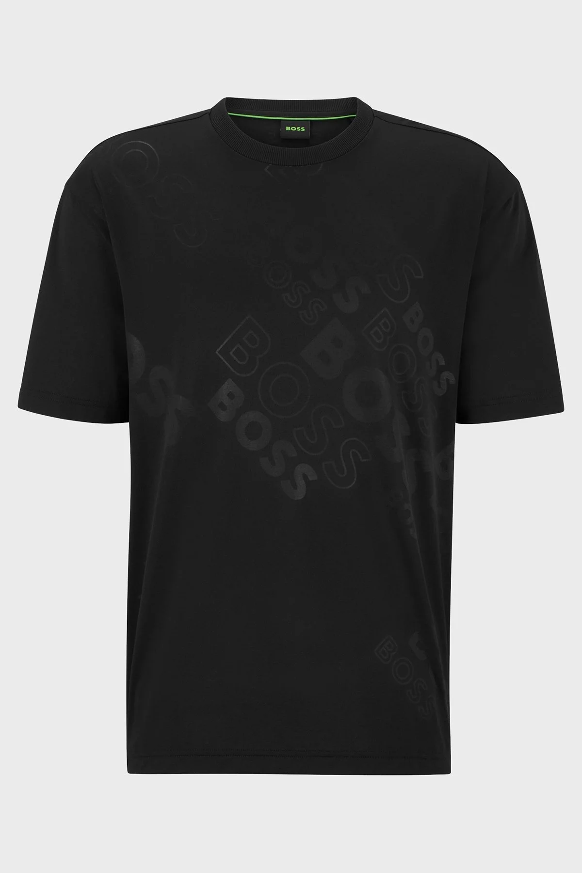 Boss Pamuklu Relaxed Fit Bisiklet Yaka Erkek T Shirt 50488788 001 SİYAH - 5