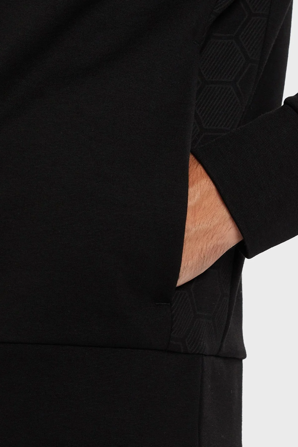 Boss Pamuklu Relaxed Fit Ceket Yaka Logolu Fermuarlı Erkek Sweat 50543881 001 SİYAH - 5