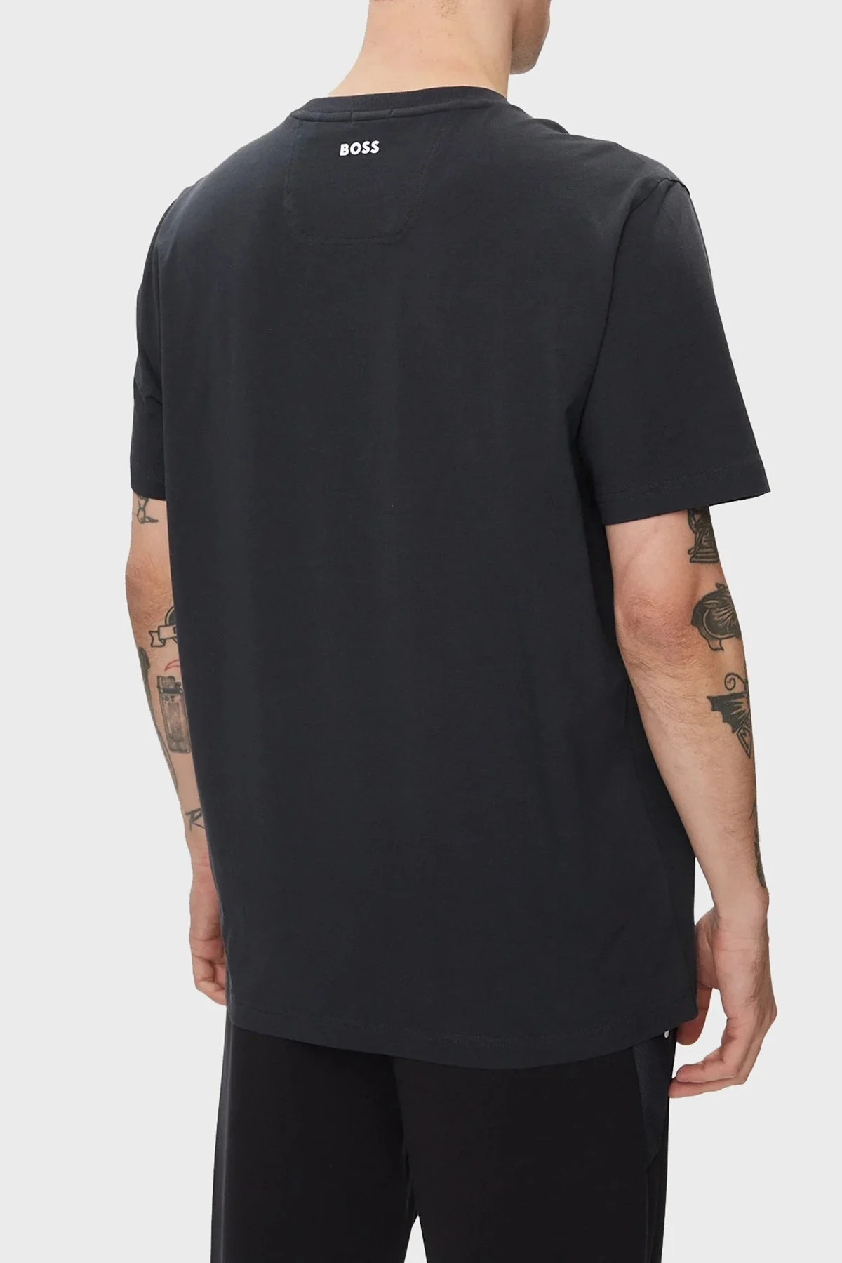 Boss Pamuklu Bisiklet Yaka Regular Fit Erkek T Shirt 50512998 402 LACİVERT - 2