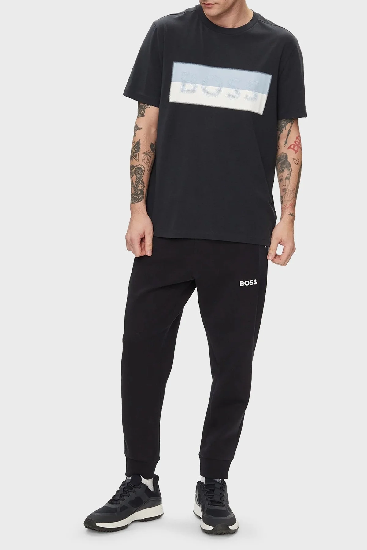 Boss Pamuklu Bisiklet Yaka Regular Fit Erkek T Shirt 50512998 402 LACİVERT - 3