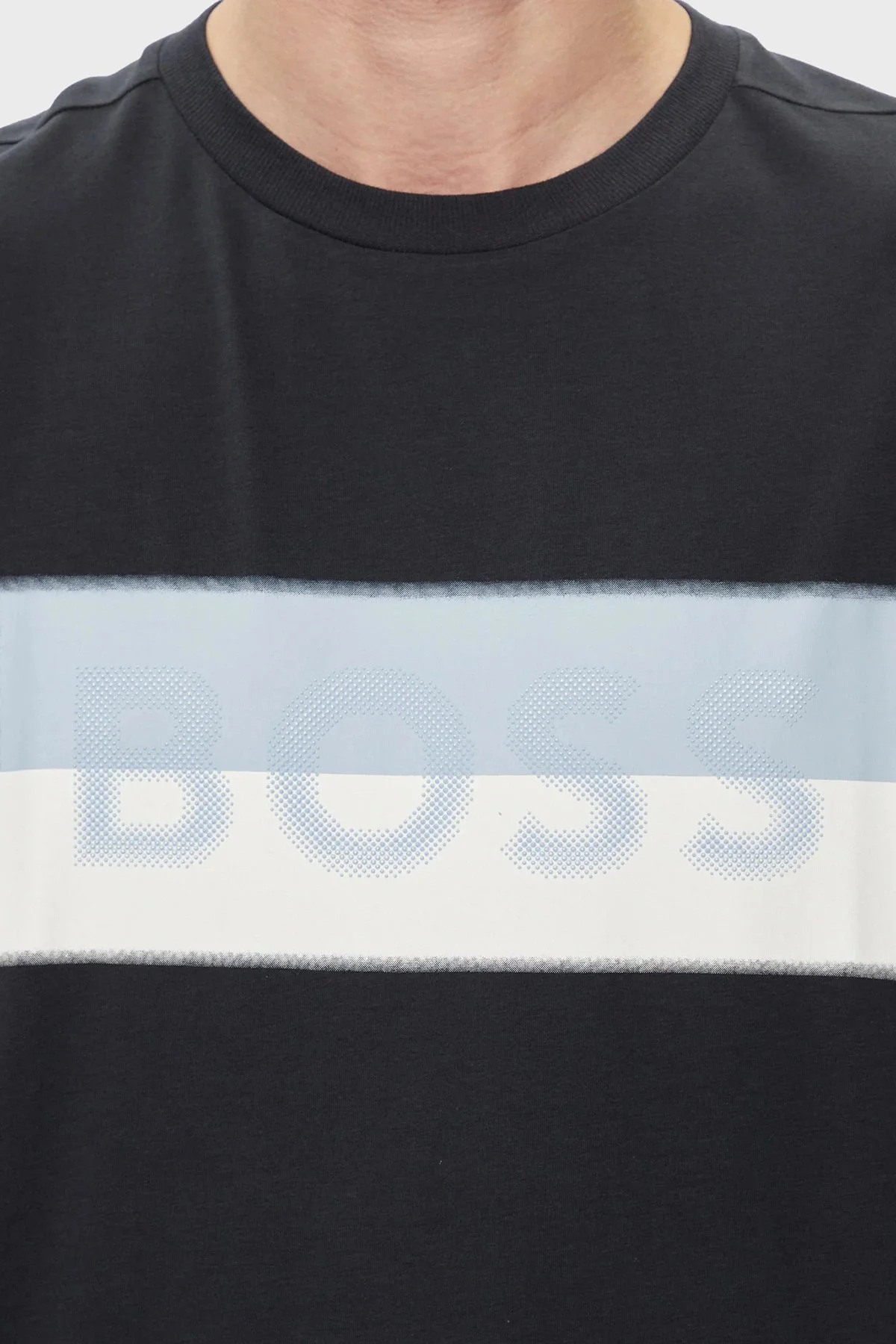 Boss Pamuklu Bisiklet Yaka Regular Fit Erkek T Shirt 50512998 402 LACİVERT - 4