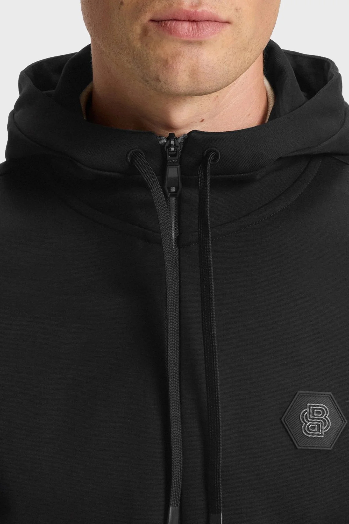 Boss Pamuklu Relaxed Fit Kapüşonlu Fermuarlı Erkek Sweat 50545581 001 SİYAH - 4