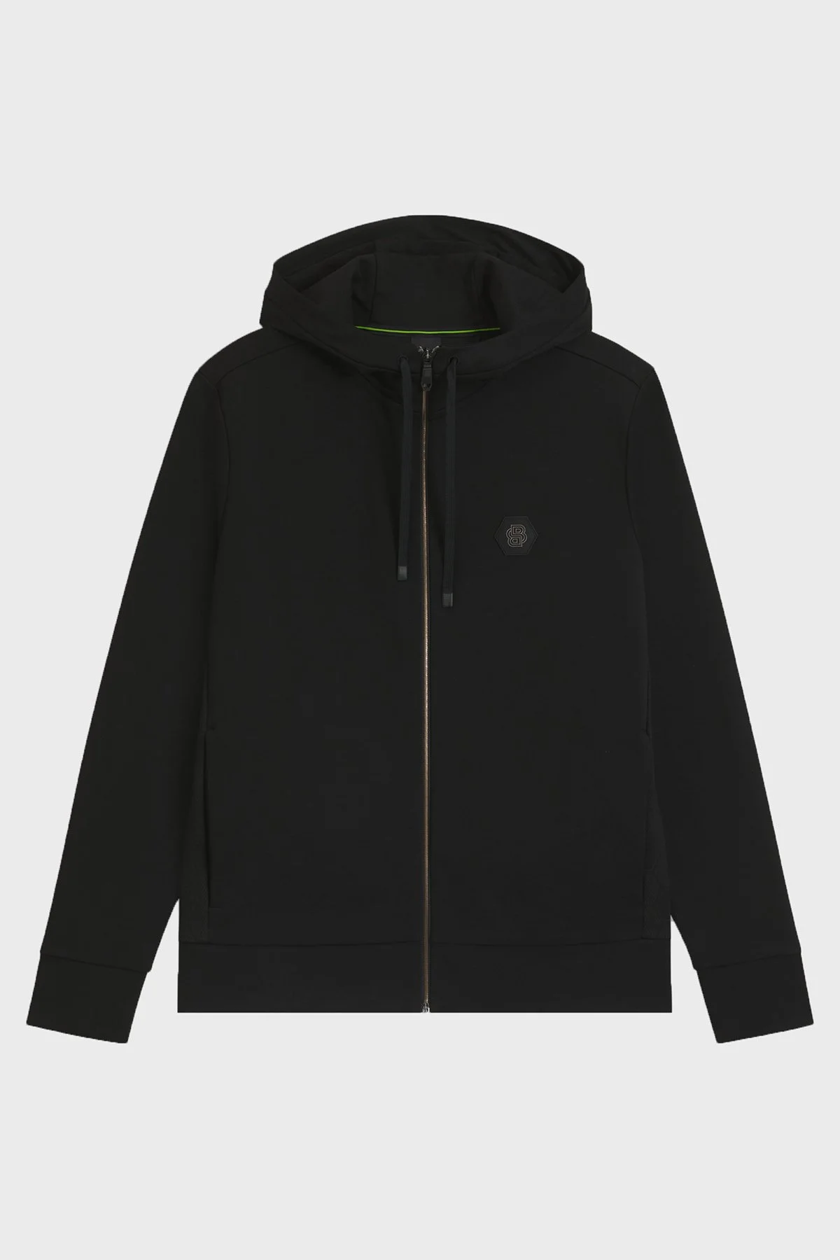 Boss Pamuklu Relaxed Fit Kapüşonlu Fermuarlı Erkek Sweat 50545581 001 SİYAH - 5