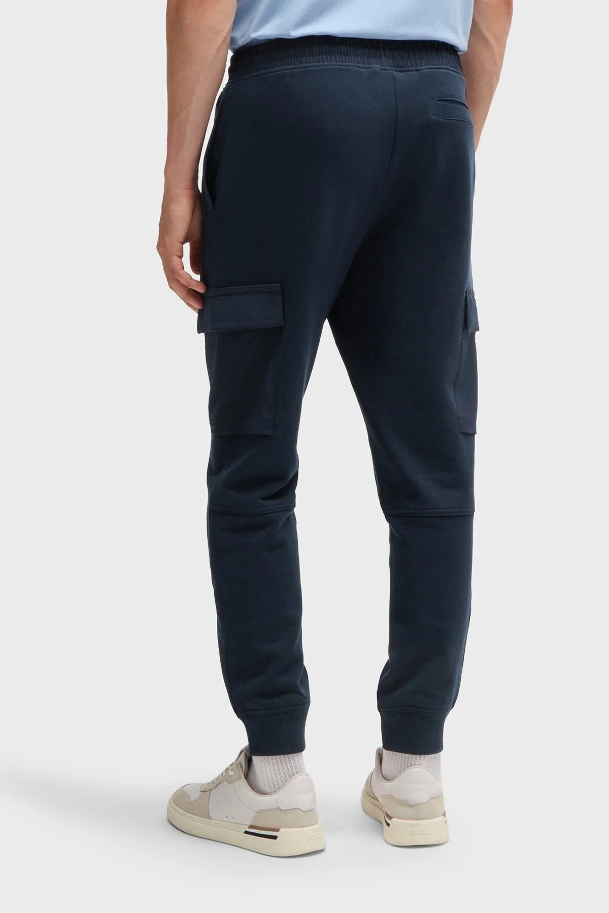 Boss Pamuklu Relaxed Fit Kargo Cepli Spor Erkek Pantolon 50522459 404 LACİVERT - 4