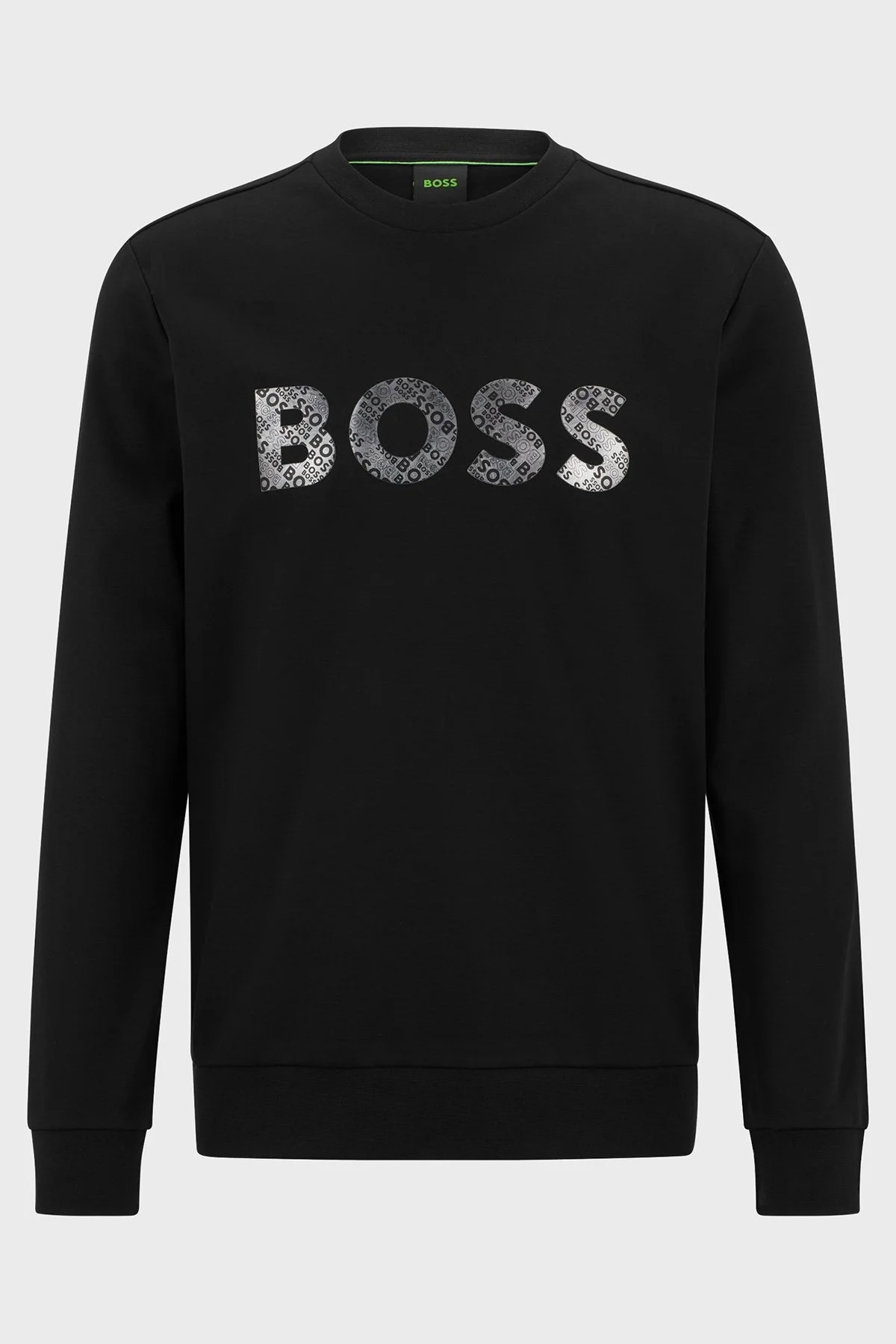 Boss Pamuklu Relaxed Fit Sıfır Yaka Erkek Sweat 50486838 001 SİYAH - 5