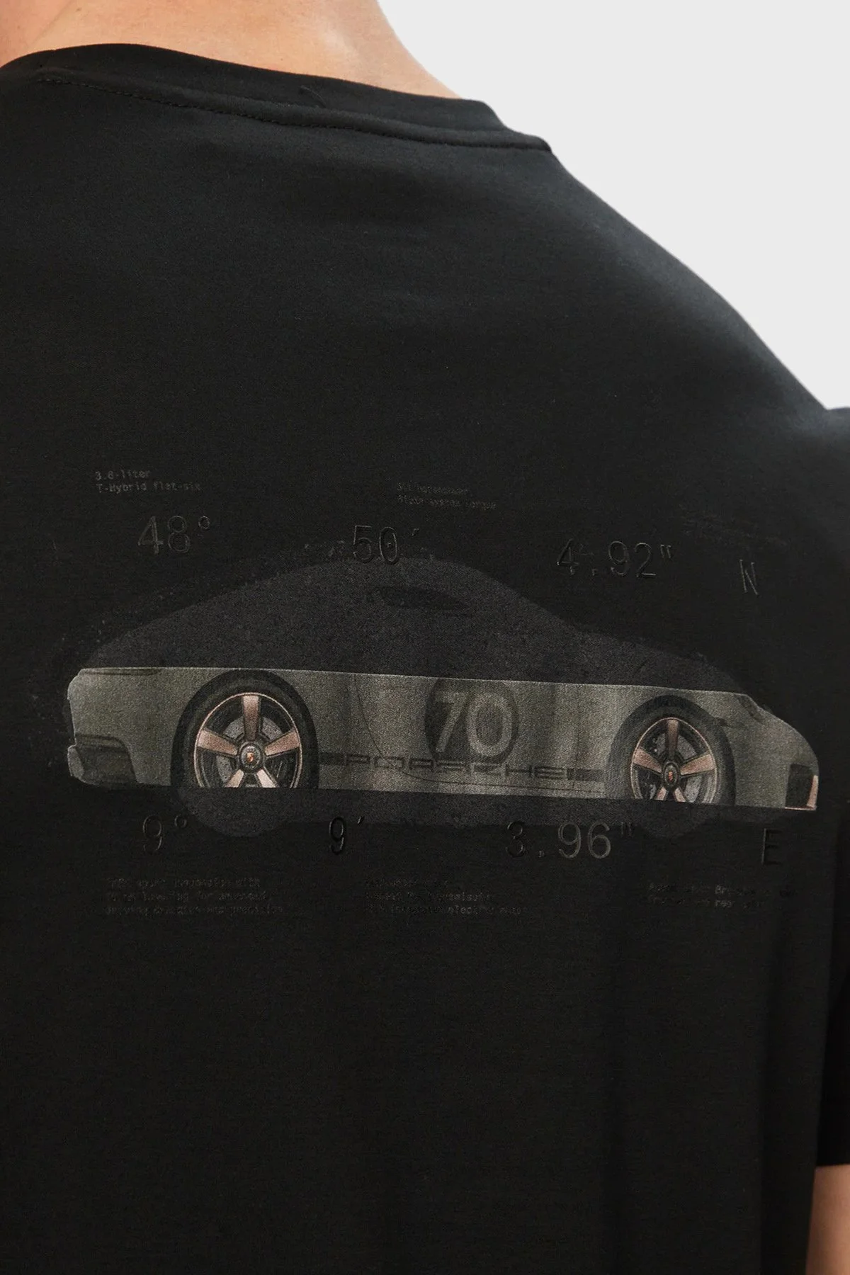 Boss Pamuklu Sırt Baskılı Regular Fit Bisiklet Yaka Erkek T Shirt 50561856 001 SİYAH - 5