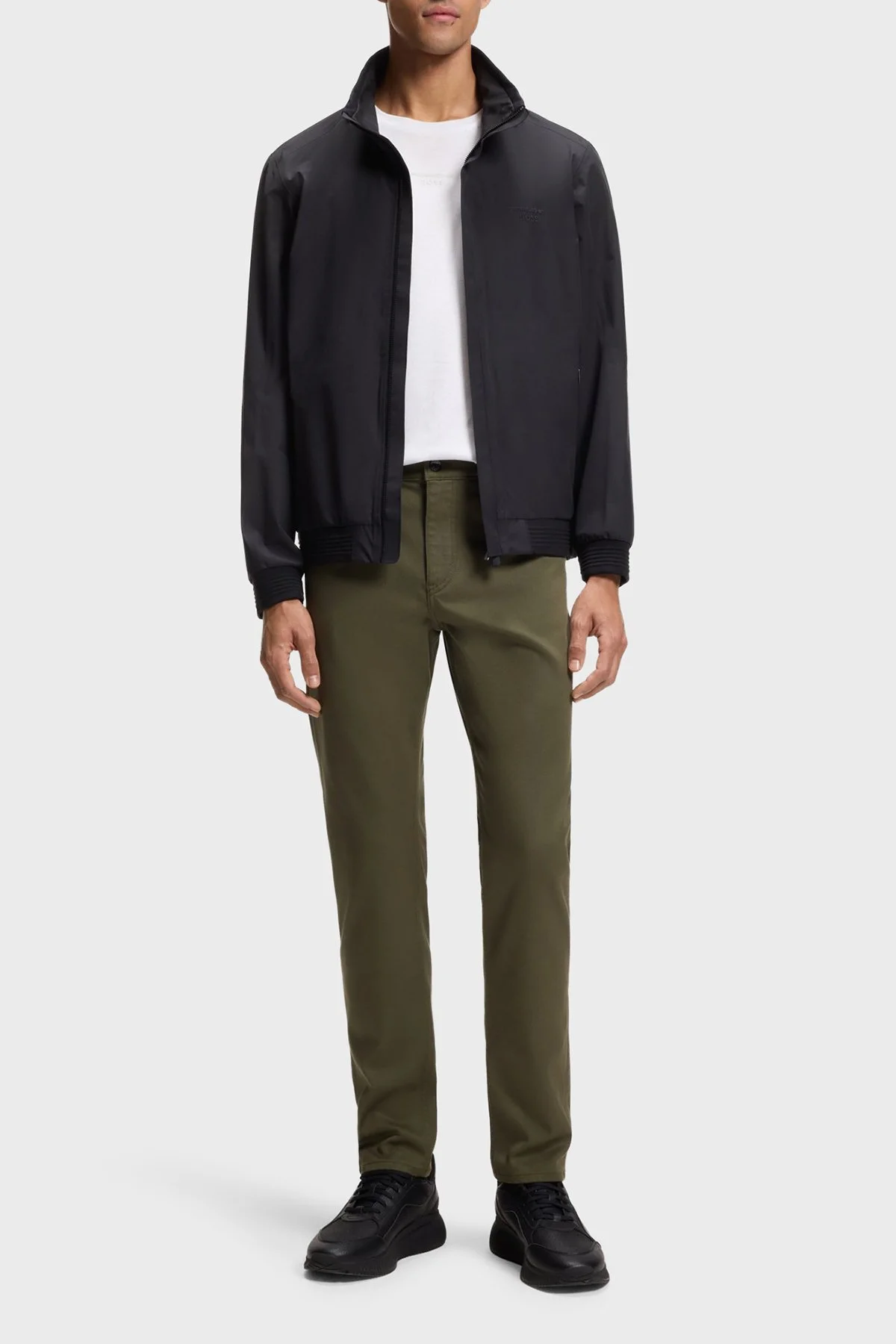 Boss Pamuklu Sırt Baskılı Regular Fit Bisiklet Yaka Erkek T Shirt 50561856 100 BEYAZ - 2