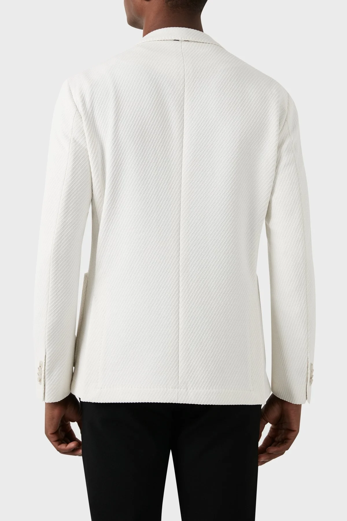 Boss Pamuklu Slim Fit Blazer Erkek Ceket 50510343 100 BEYAZ - 9