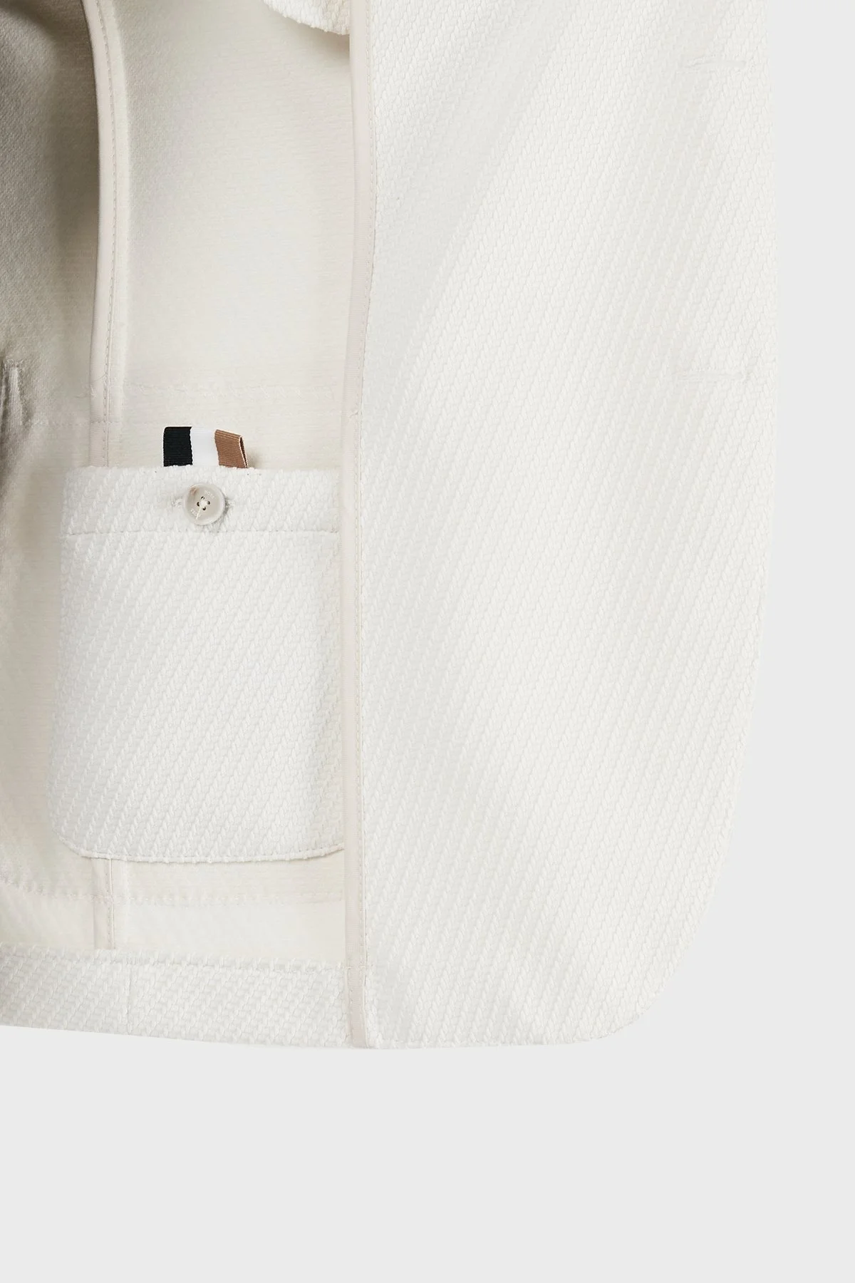 Boss Pamuklu Slim Fit Blazer Erkek Ceket 50510343 100 BEYAZ - 12