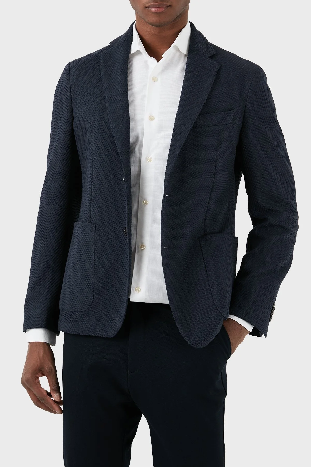 Boss Pamuklu Slim Fit Blazer Erkek Ceket 50510343 404 LACİVERT - 2