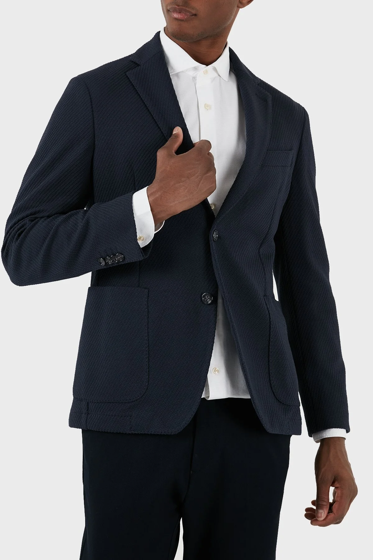 Boss Pamuklu Slim Fit Blazer Erkek Ceket 50510343 404 LACİVERT - 4