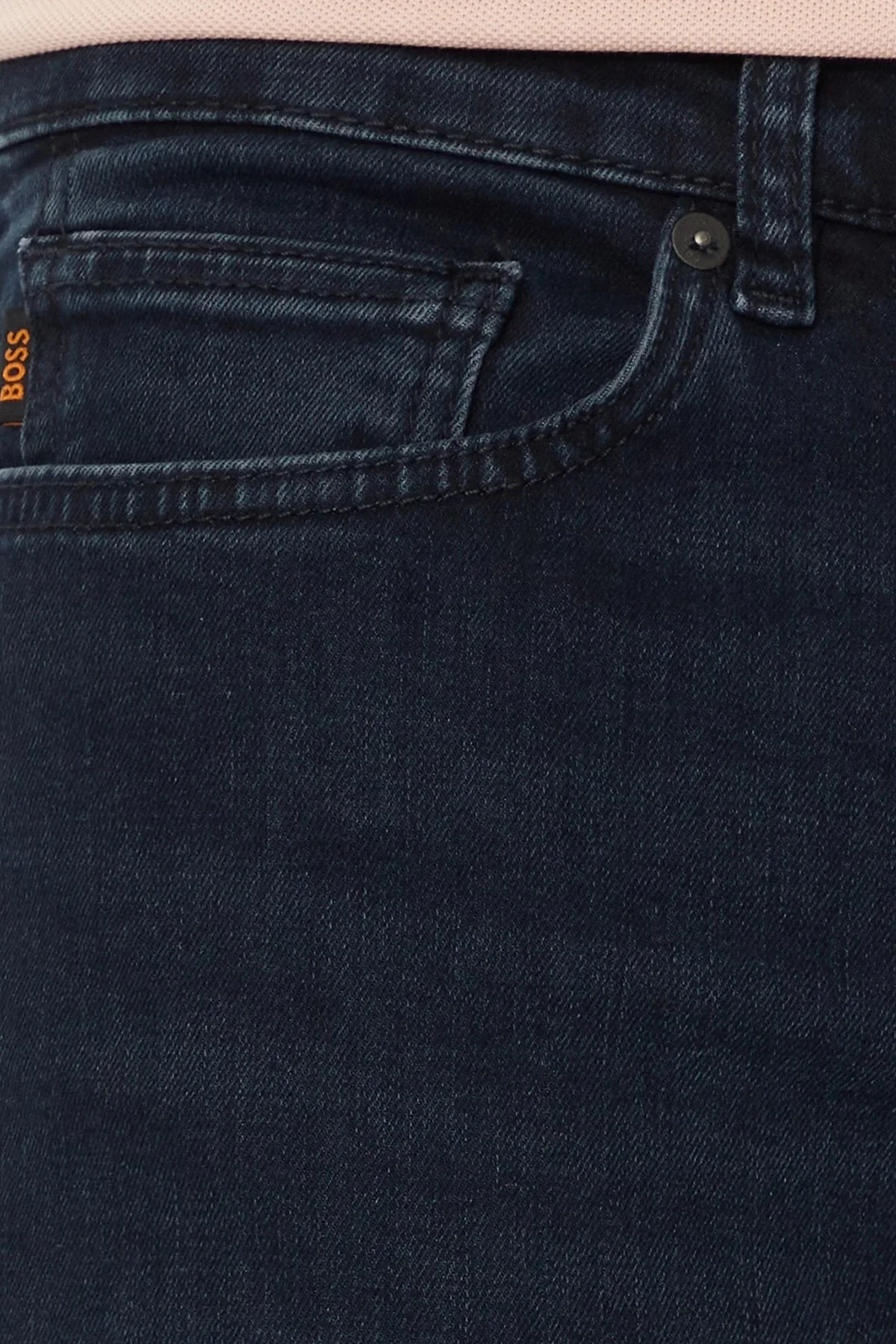Boss Pamuklu Slim Fit Dar Paça Jeans Erkek Kot Pantolon 50524087 404 LACİVERT - 5