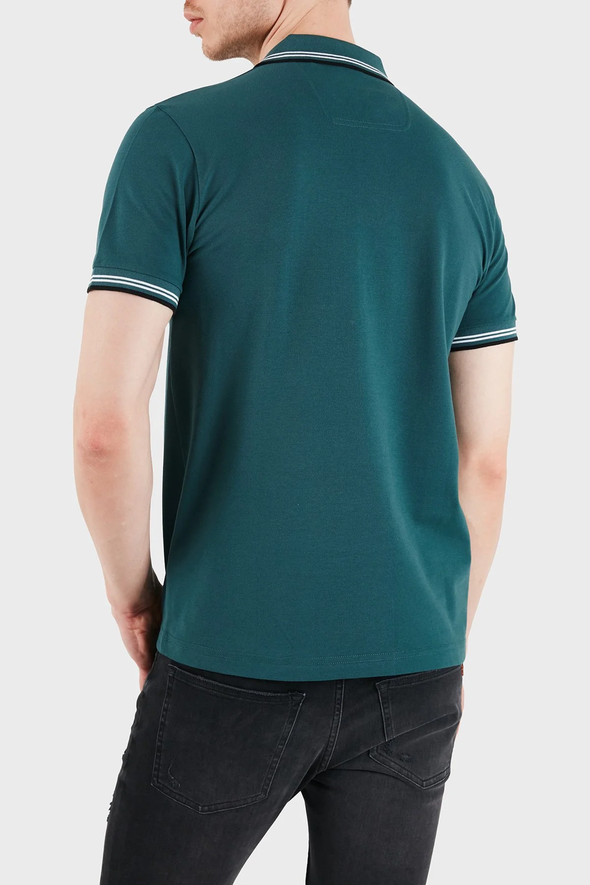 Boss Pamuklu Slim Fit Düğmeli Erkek Polo 50506193 356 PETROL - 3